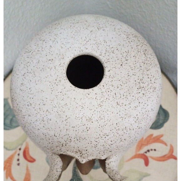 Mid Century Signed Emerging Face Art Pottery Vase by S. Porter Circa early 1970' - Picture 9 of 14